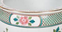 A Pair of Chinese Export Enameled Porcelain Jardinières