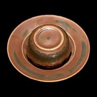 A Chinese Persimmon Glazed Porcelain Cup Stand — 紫金釉盞托