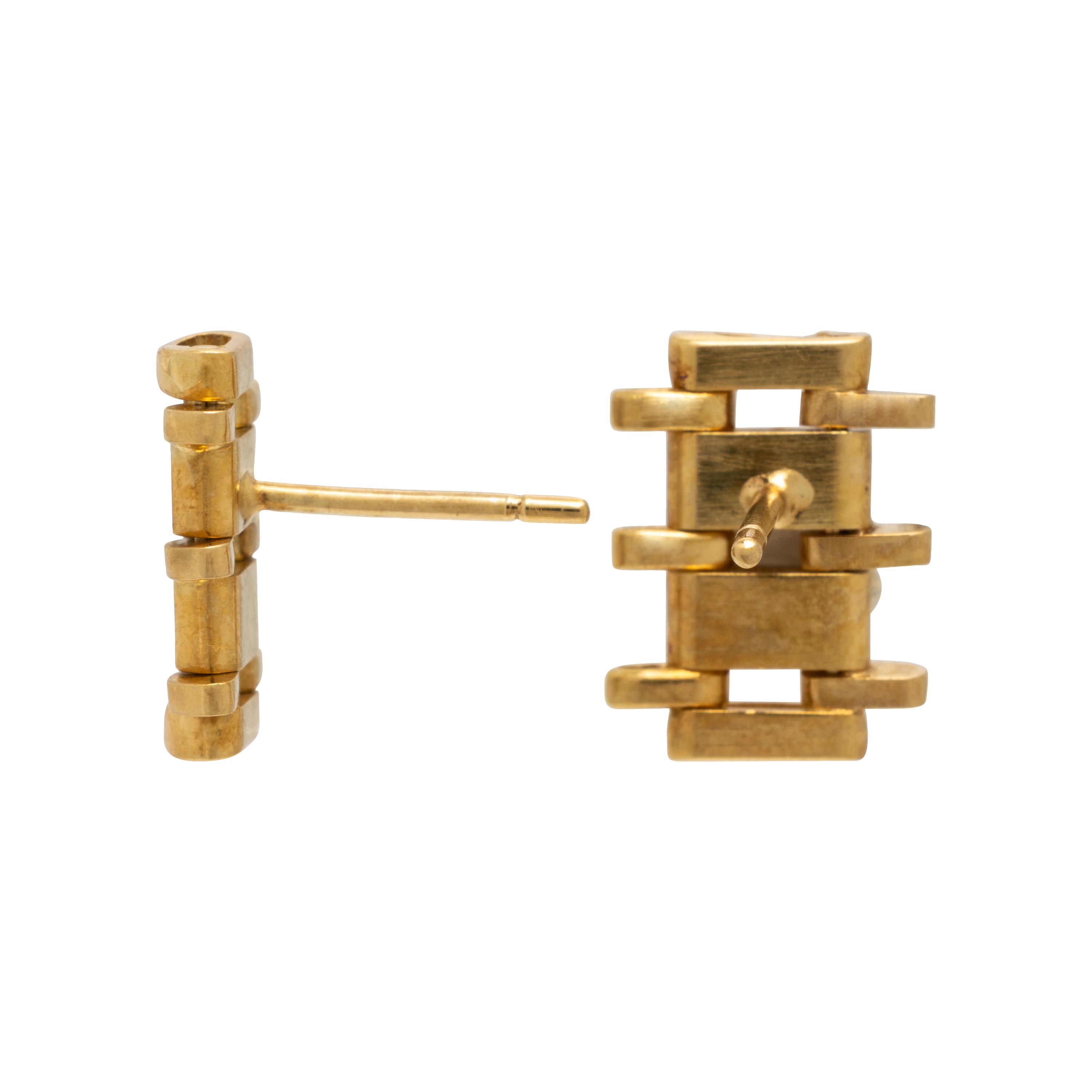 Diamond and Yellow Gold Earrings