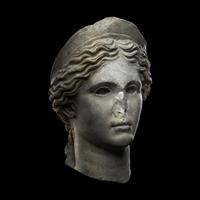 A Roman Marble Head of a Goddess