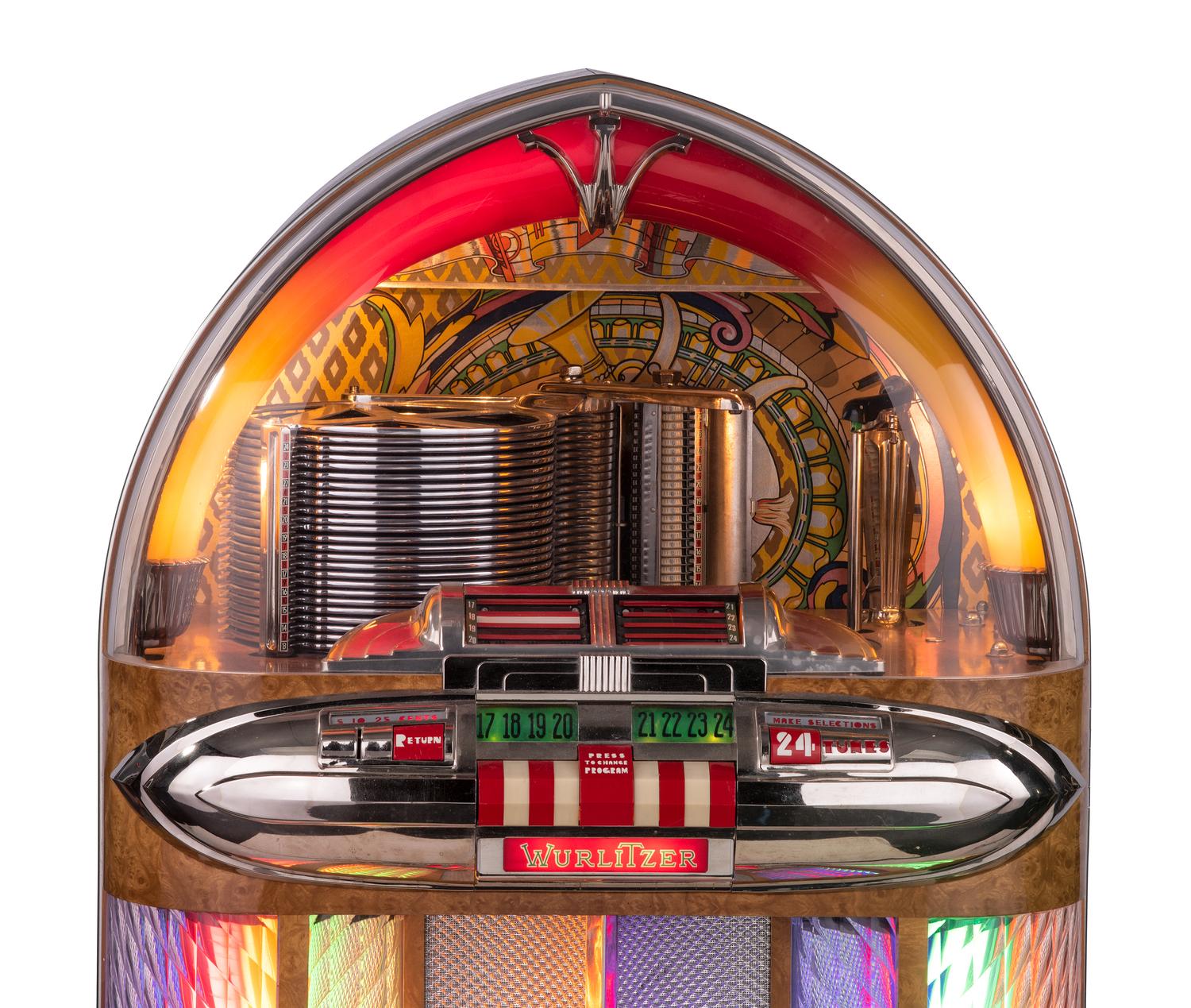 A Wurlitzer Model 1100 Jukebox
