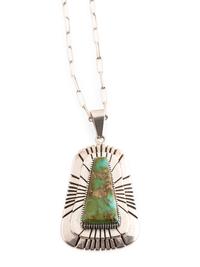 Sterling Silver and Royston Turquoise Necklace