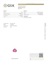 UNHEATED PINK SAPPHIRE, DIAMOND, AND PLATINUM RING