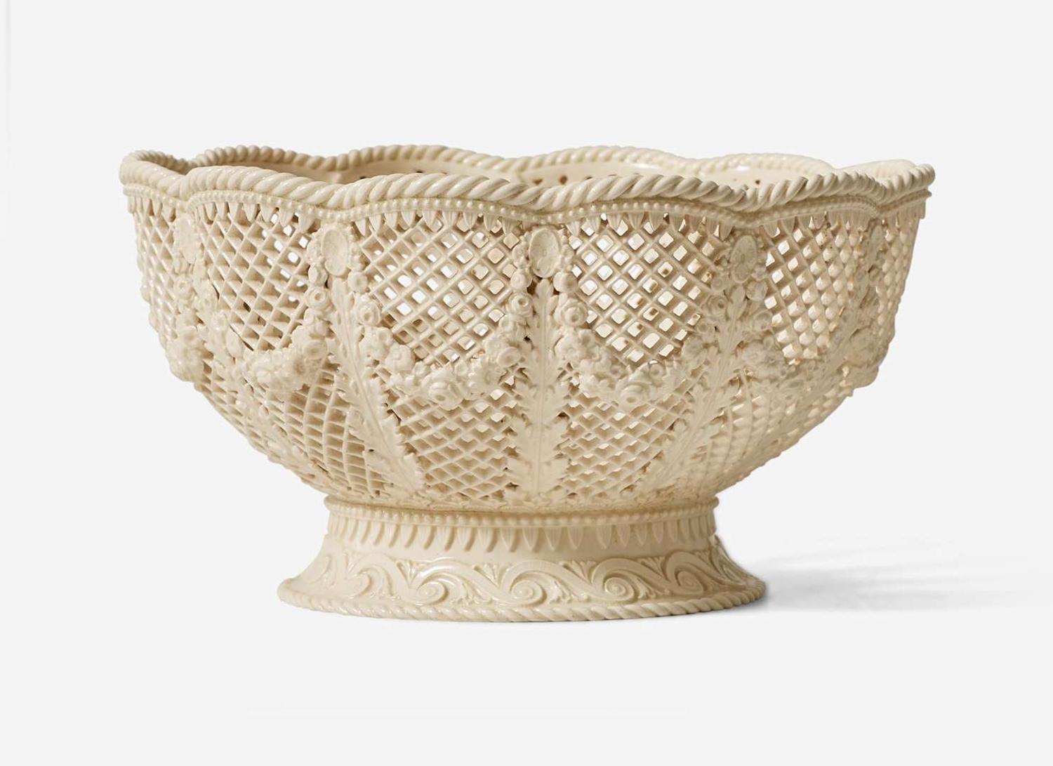 A Wedgwood Imperial Queensware Footed Bowl, UK, circa 1875