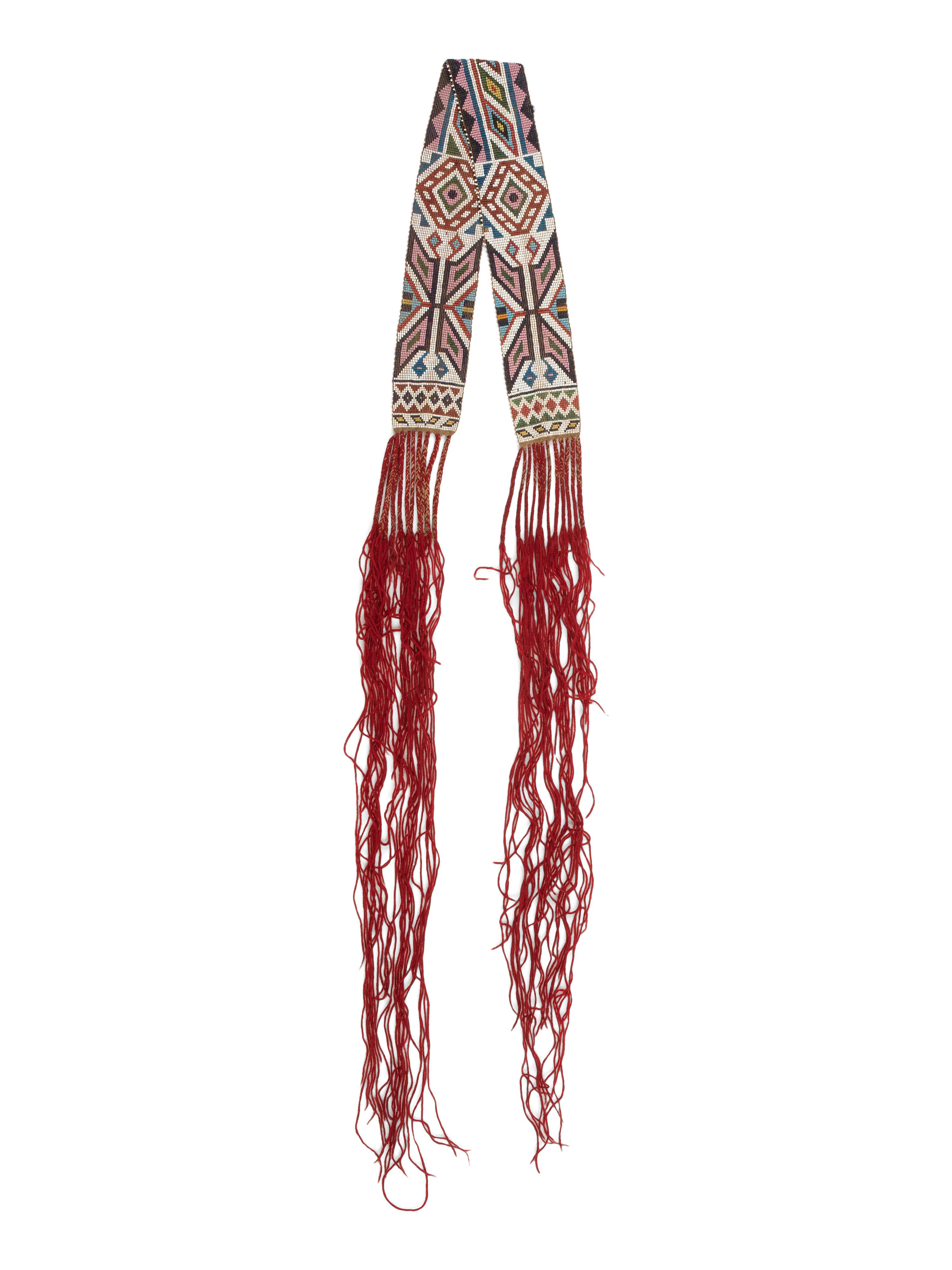 Anishinaabe Loom Beaded Sash