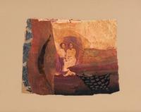 Two Women with Leaf