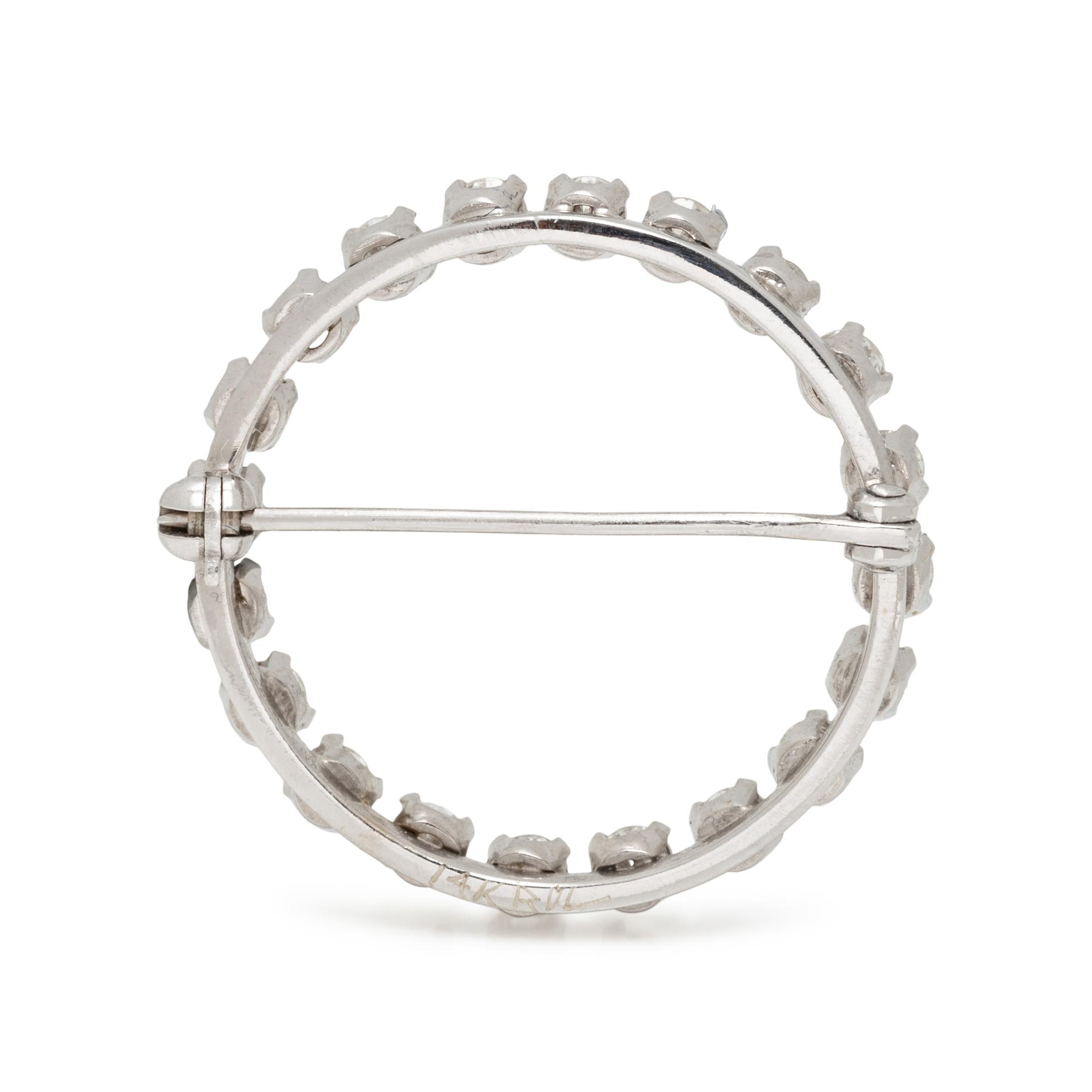 DIAMOND CIRCLE BROOCH