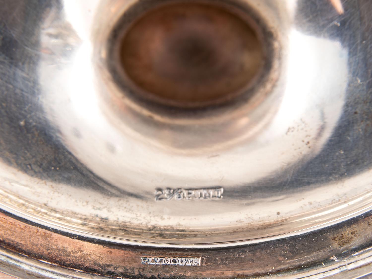 An American Silver Three-Piece Trophy Tea & Coffee Service