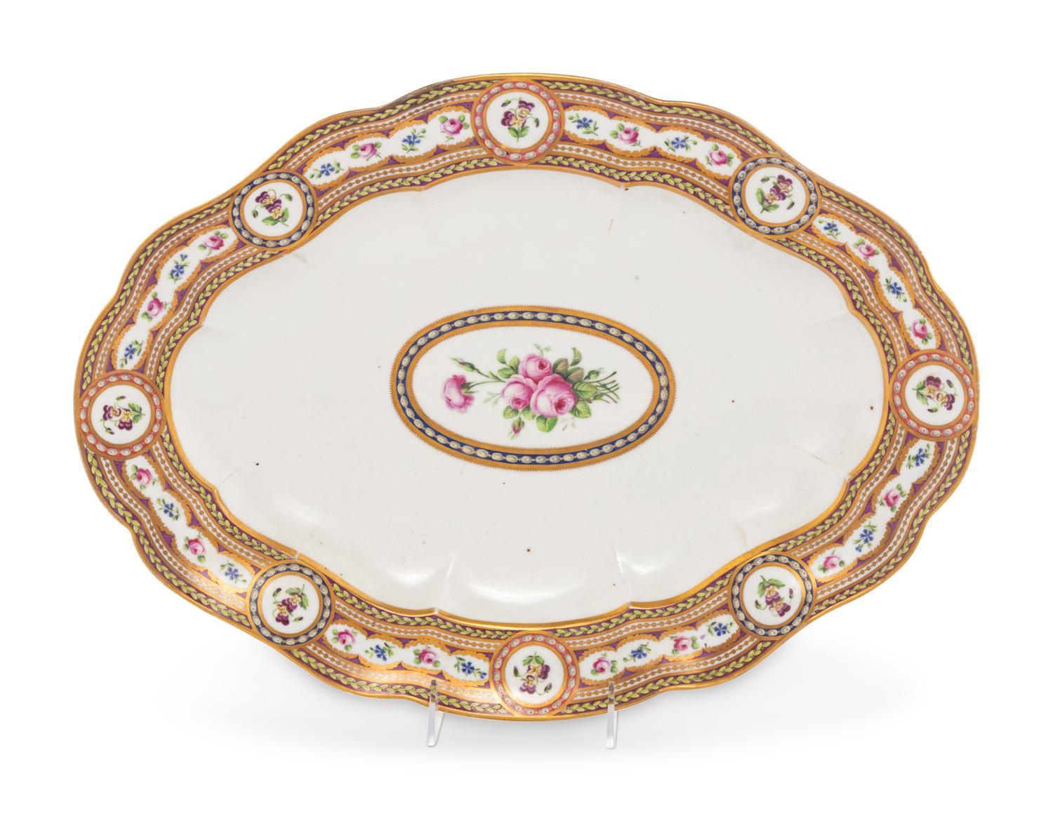 A Sèvres Style Herend Porcelain Serving Platter
