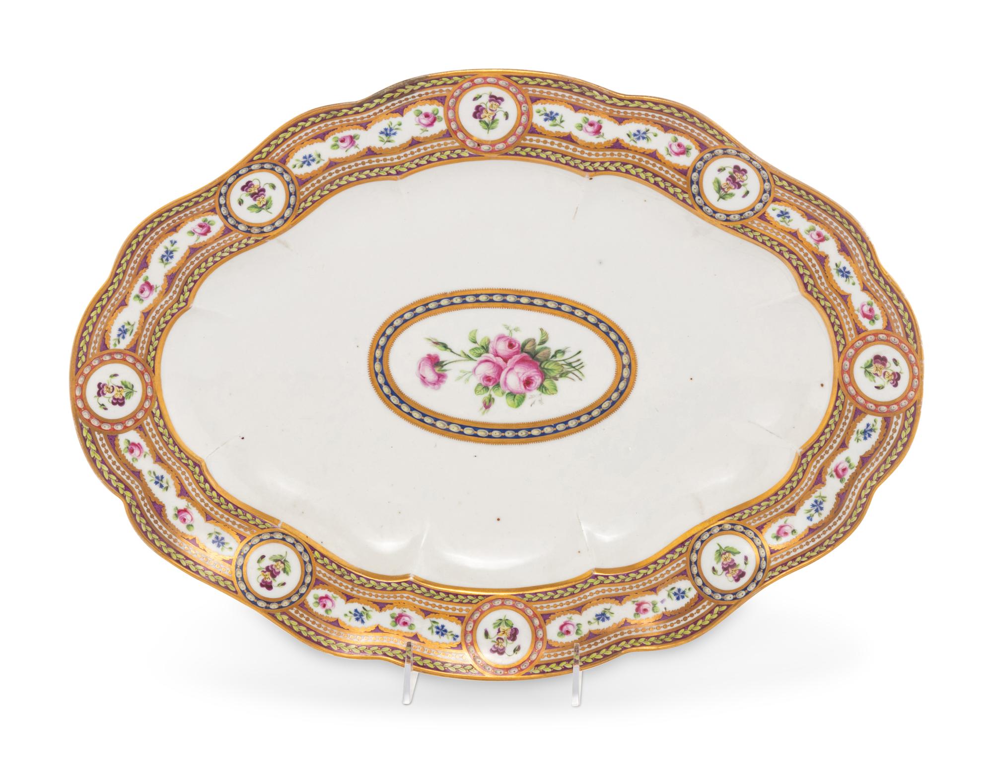 A Sèvres Style Herend Porcelain Serving Platter