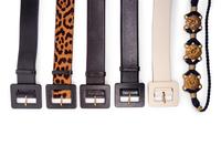 Six Yves Saint Laurent Belts: One Cord and Five Leather