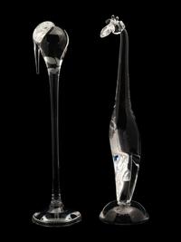 Two Steuben Glass Animal Figures