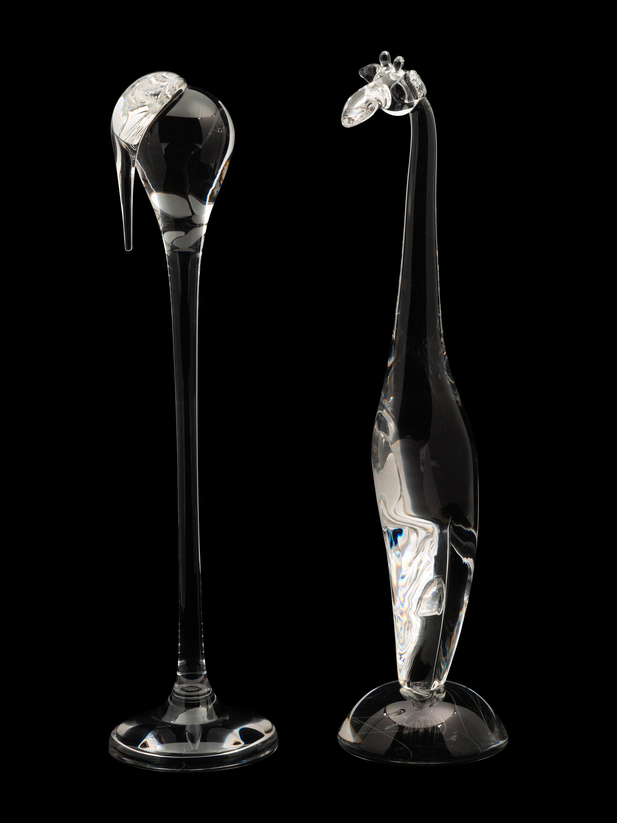 Two Steuben Glass Animal Figures