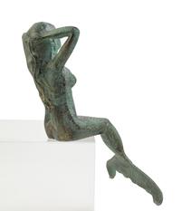 An Iron Figure of a Mermaid