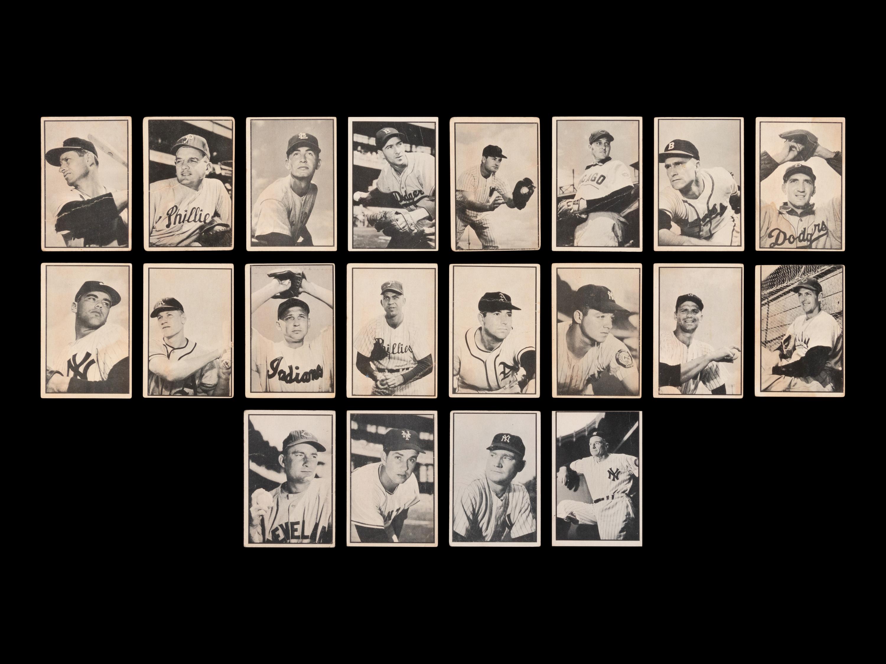 A Complete Set of 1953 Bowman Black & White Baseball Cards (64/64)