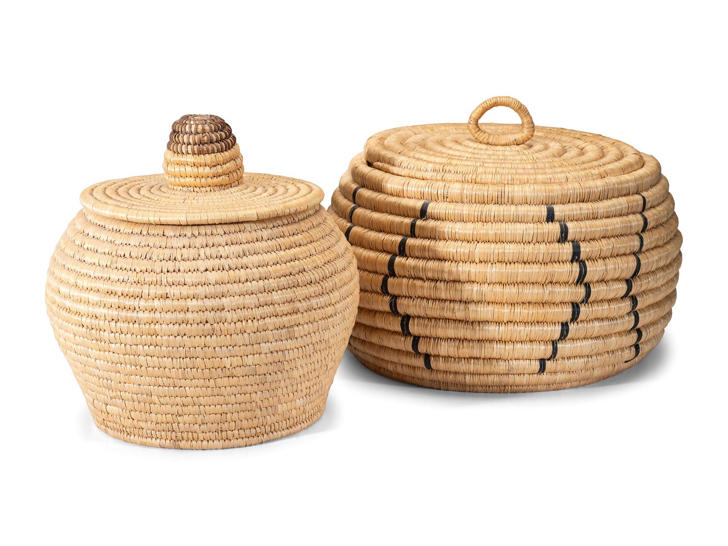 Inuit Lidded Storage Baskets