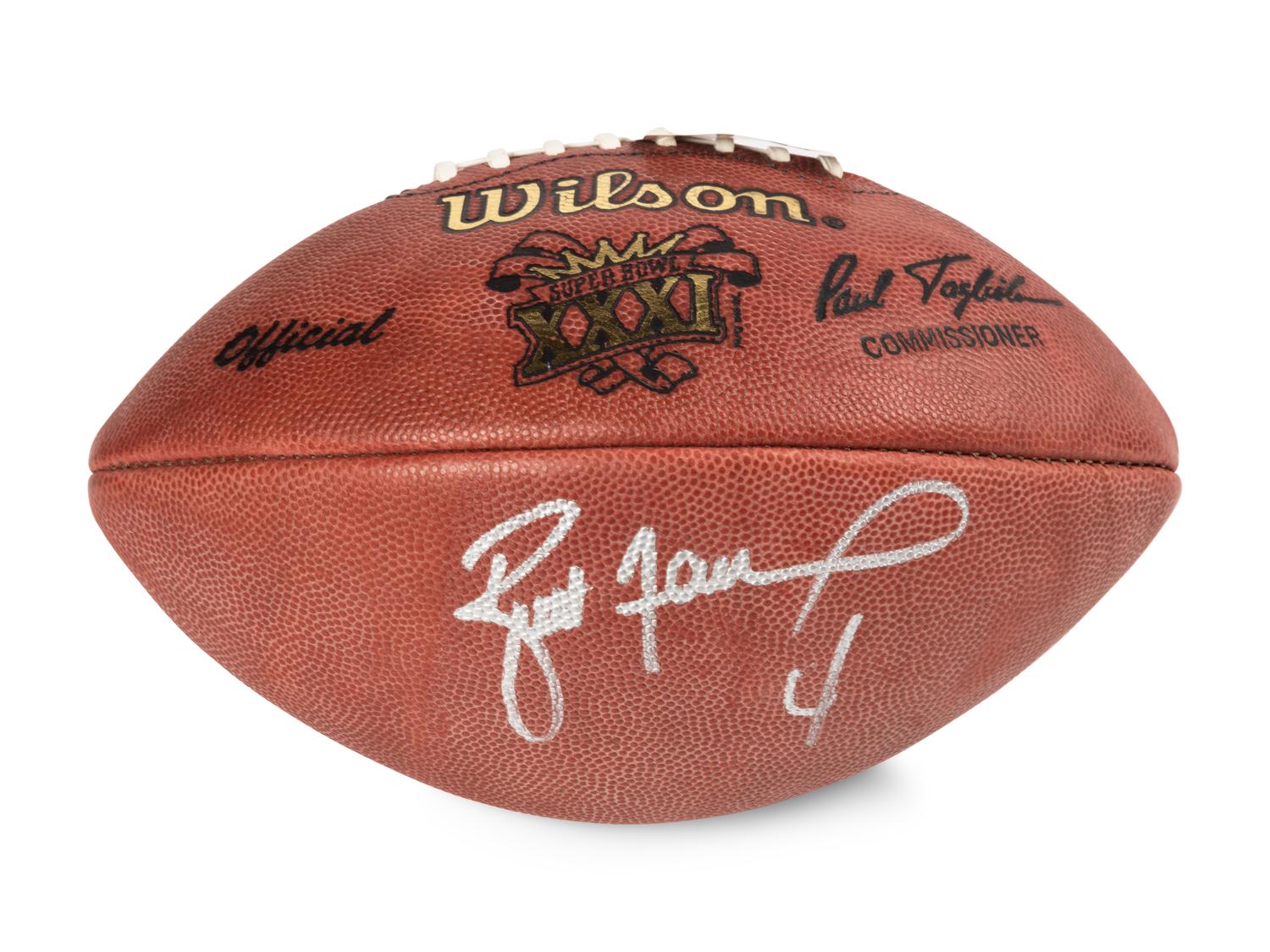 A Brett Favre Signed Autograph Super Bowl XXXI Football (Beckett Authentication Services),