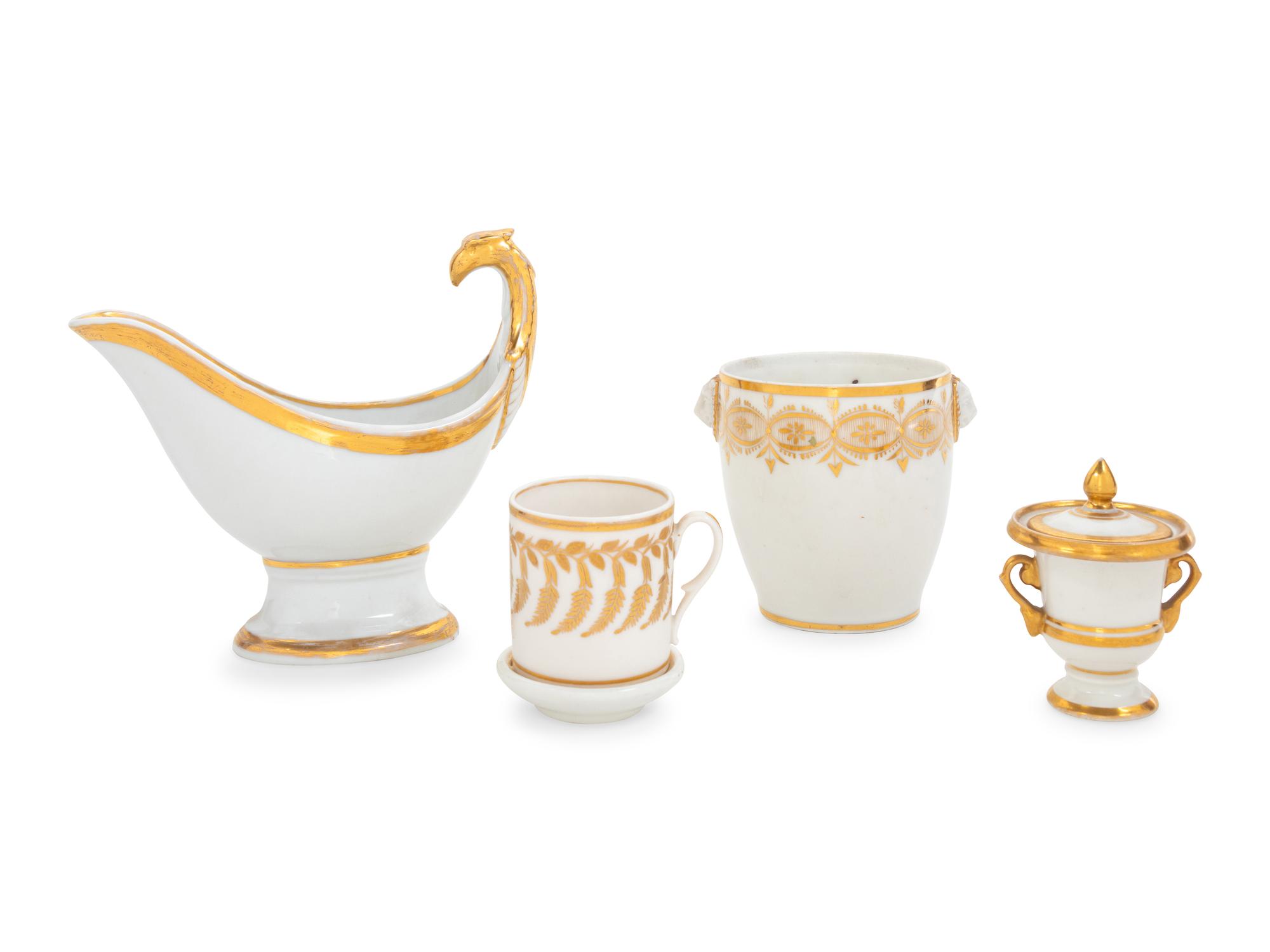 An Assembled Set of French Porcelain Serving Articles