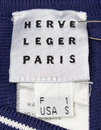 An Herve Leger Blue Knit Dress, Size S.