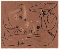 Pablo Picasso (Spanish, 1881–1973) — L'Aubade, avec Joueur d'Harmonica , 1959