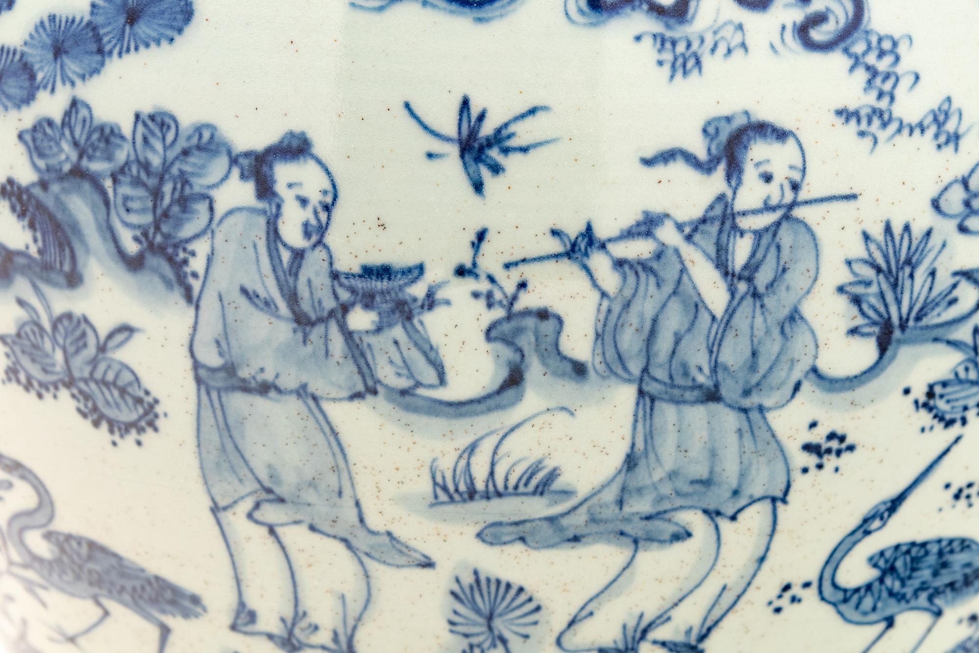 A Chinese Export Blue and White Porcelain Vase