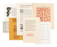 [ROXBURGHE CLUB]. LINDEN, James and Jennifer LARSON, editors. Printers to the Club: A Portfolio. San Francisco: The Roxburghe Club, 1986.