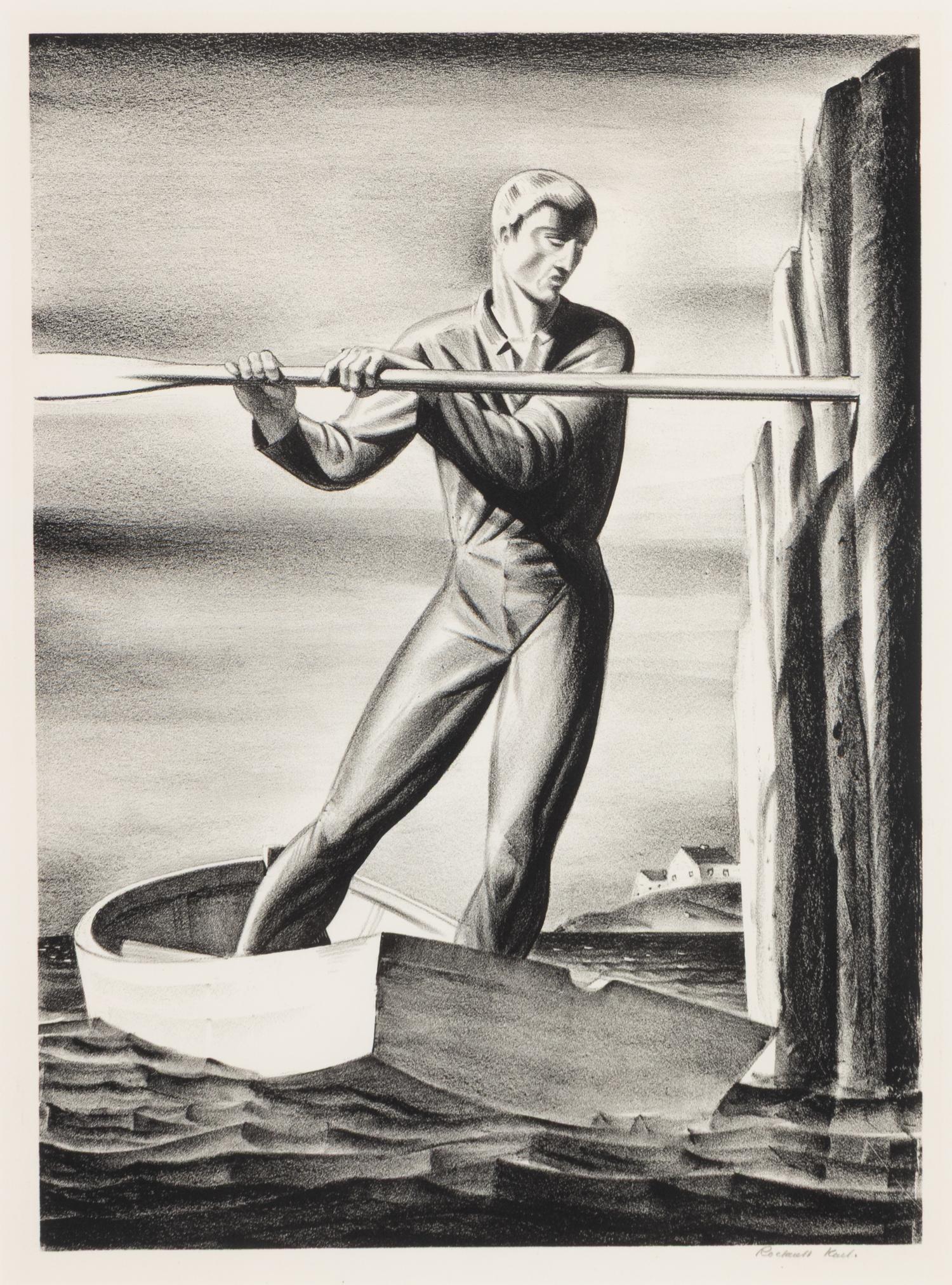 Rockwell Kent (American, 1882-1971) — Boatman , 1929