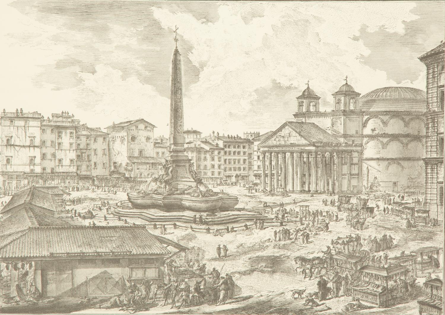 Eight Black and Parcel Gilt Framed Prints After Giovanni Piranesi — 20th Century