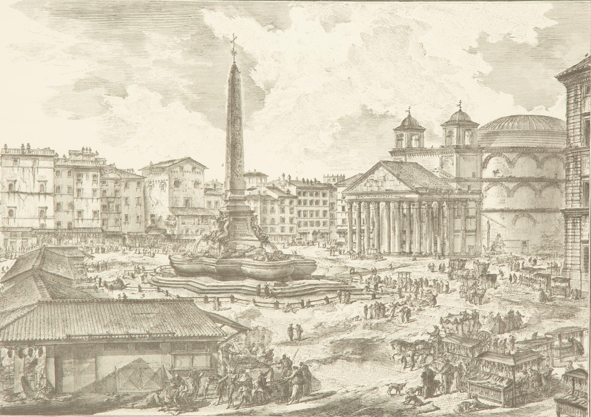 Eight Black and Parcel Gilt Framed Prints After Giovanni Piranesi — 20th Century