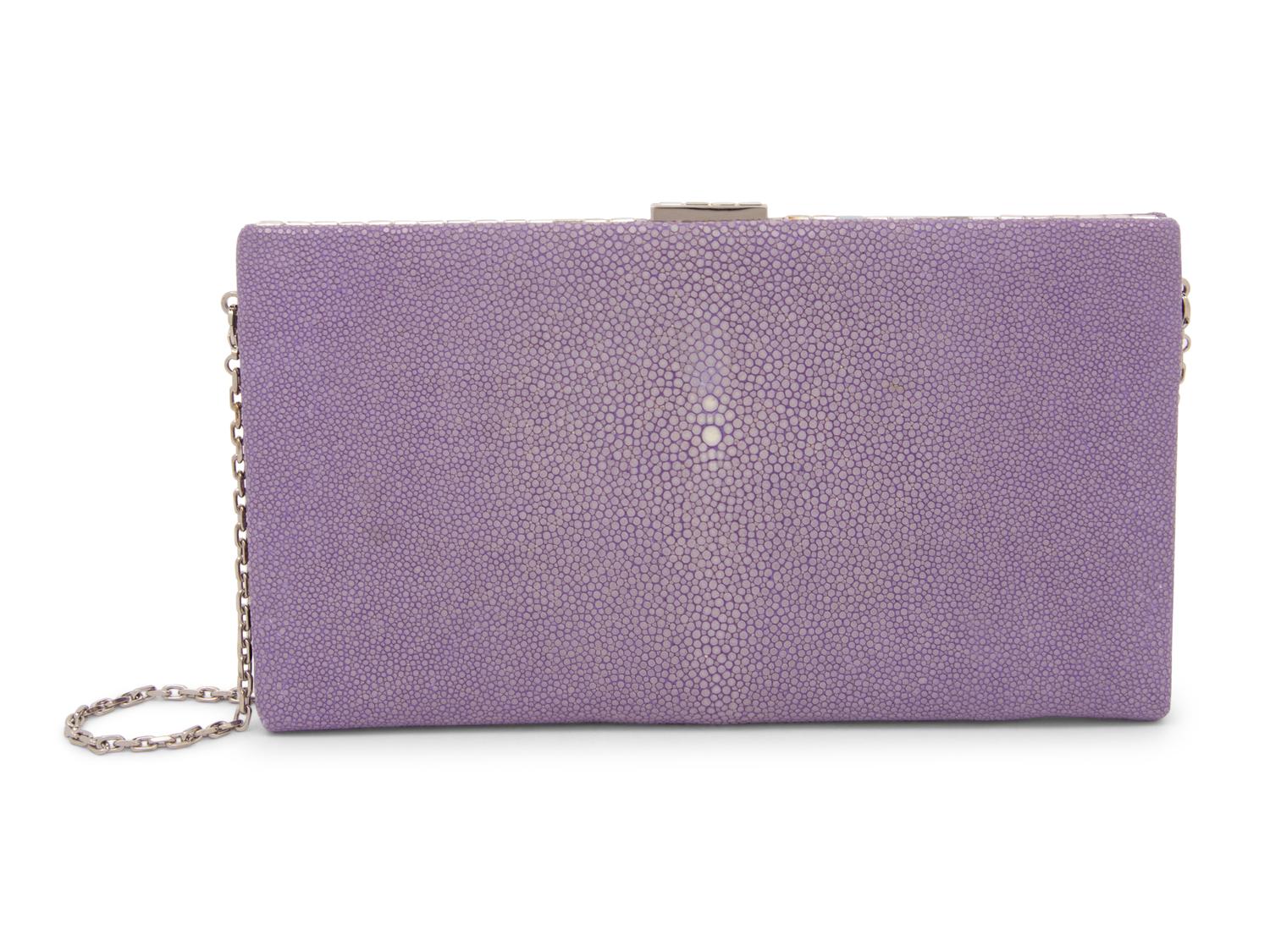 Judith Leiber Purple Stingray Clutch, 2000s