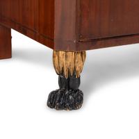 A North European Parcel Gilt Mahogany and Marquetry Dressing Cabinet