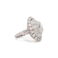DIAMOND AND PLATINUM RING