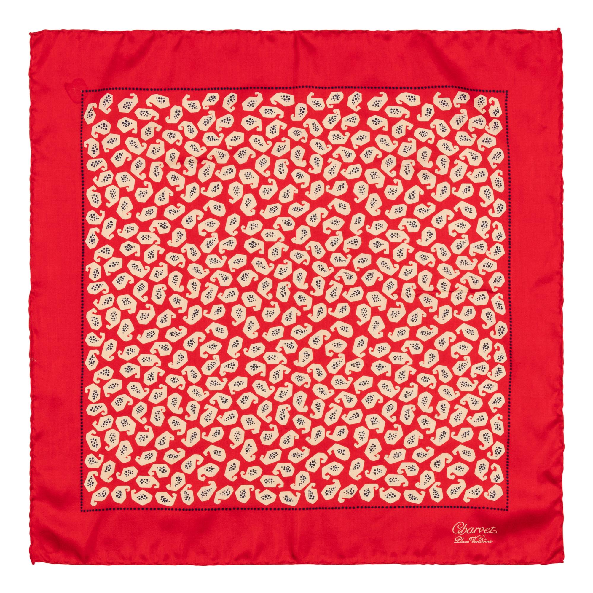 Six Pocket Squares by Hermès, Charvet, and Gianni Versace
