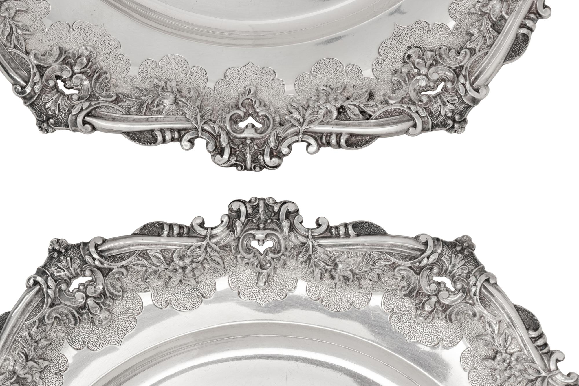 A Victorian Silver Six-Piece Dessert Service