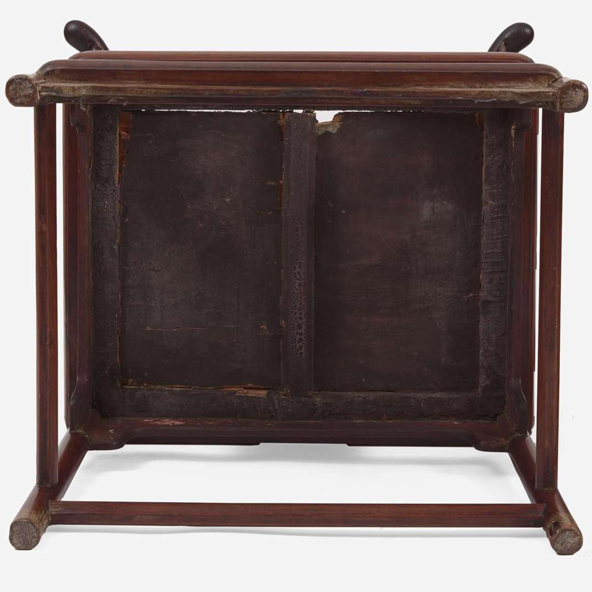 A pair of Chinese huanghuali armchairs, Sichutou Guanmaoyi 黄花梨四出頭官帽椅一對 Late Ming to Qing dynasty 晚明或清