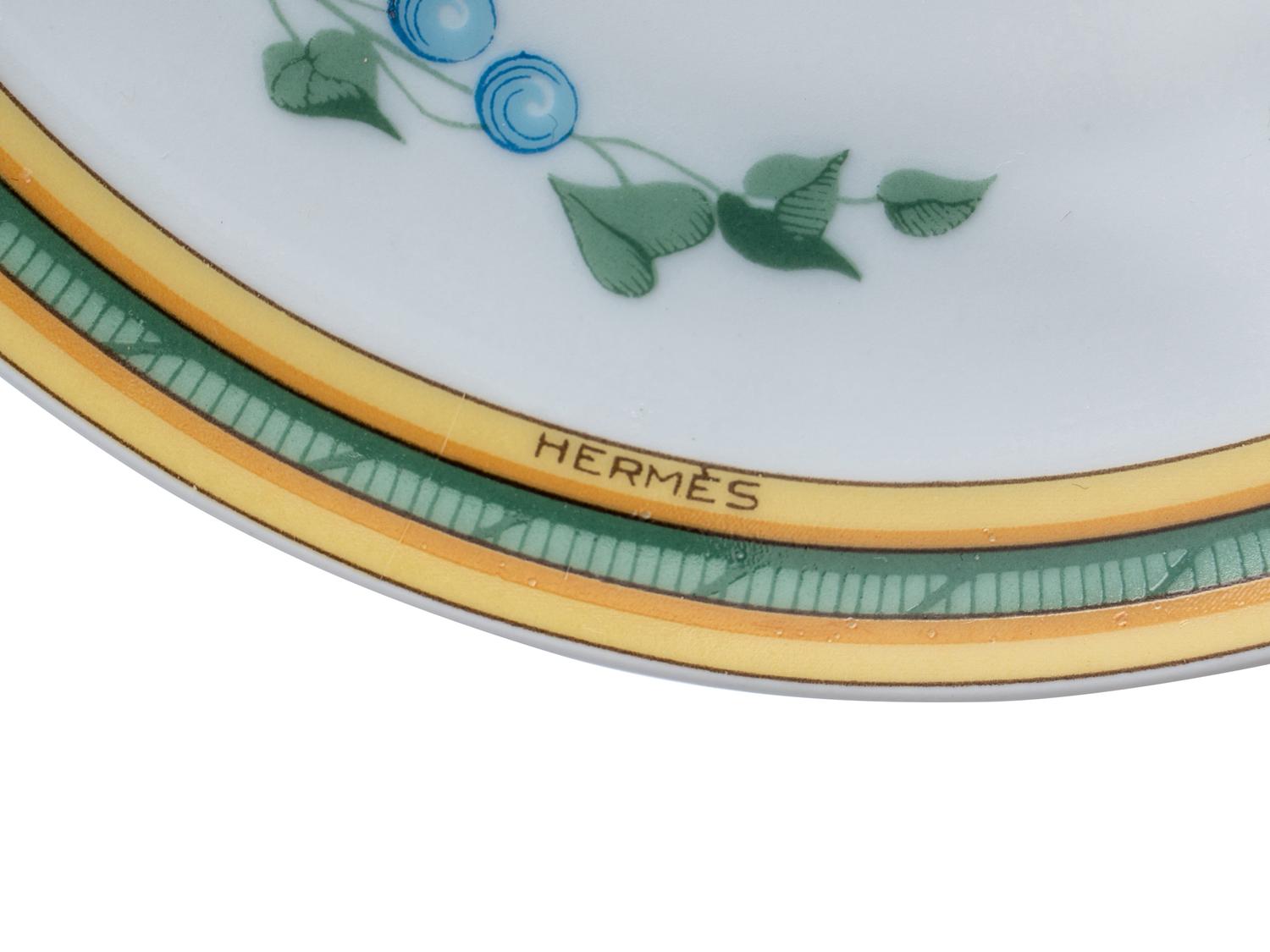 An Hermès Toucans Porcelain Tea Service
