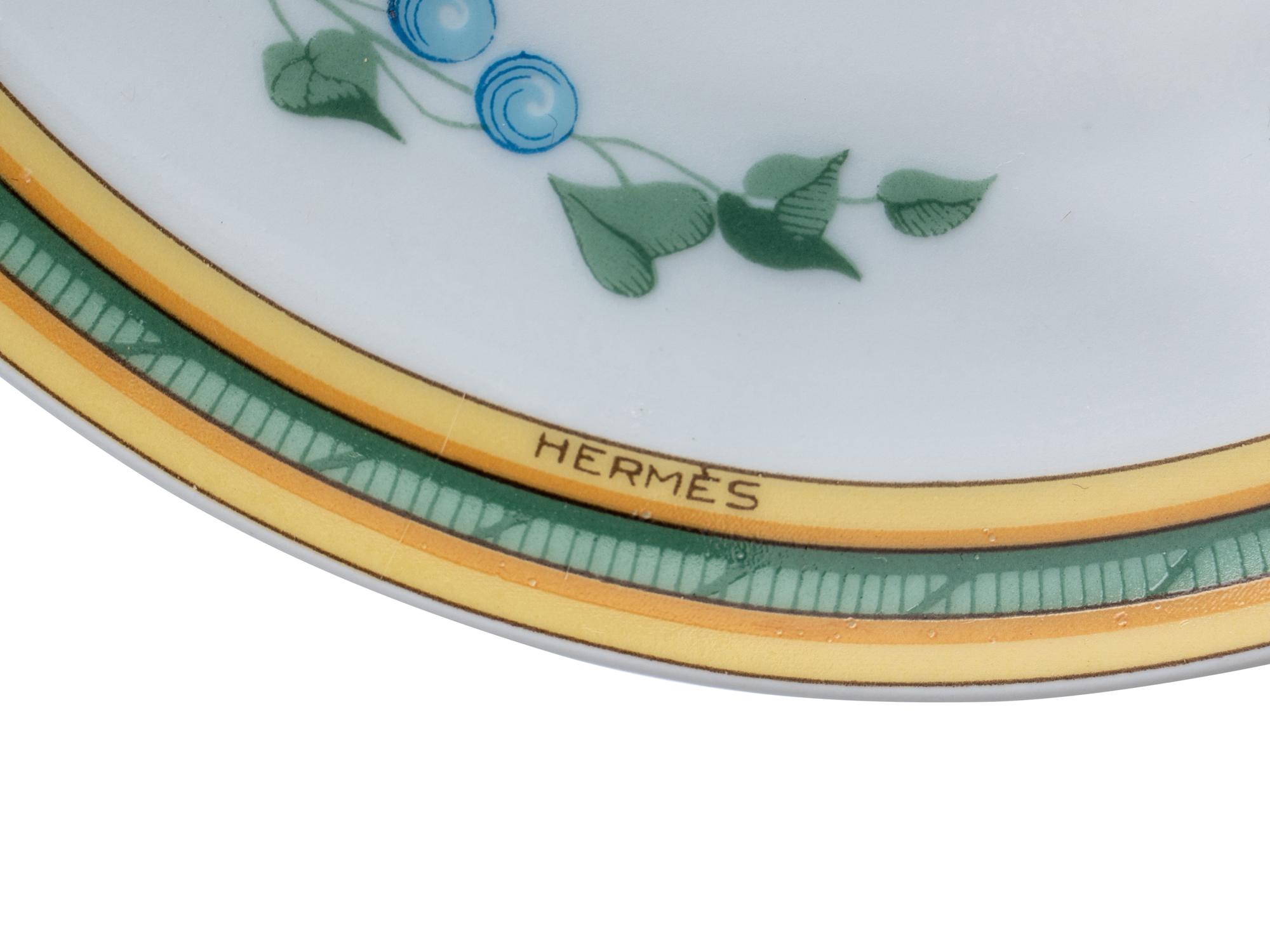 An Hermès Toucans Porcelain Tea Service