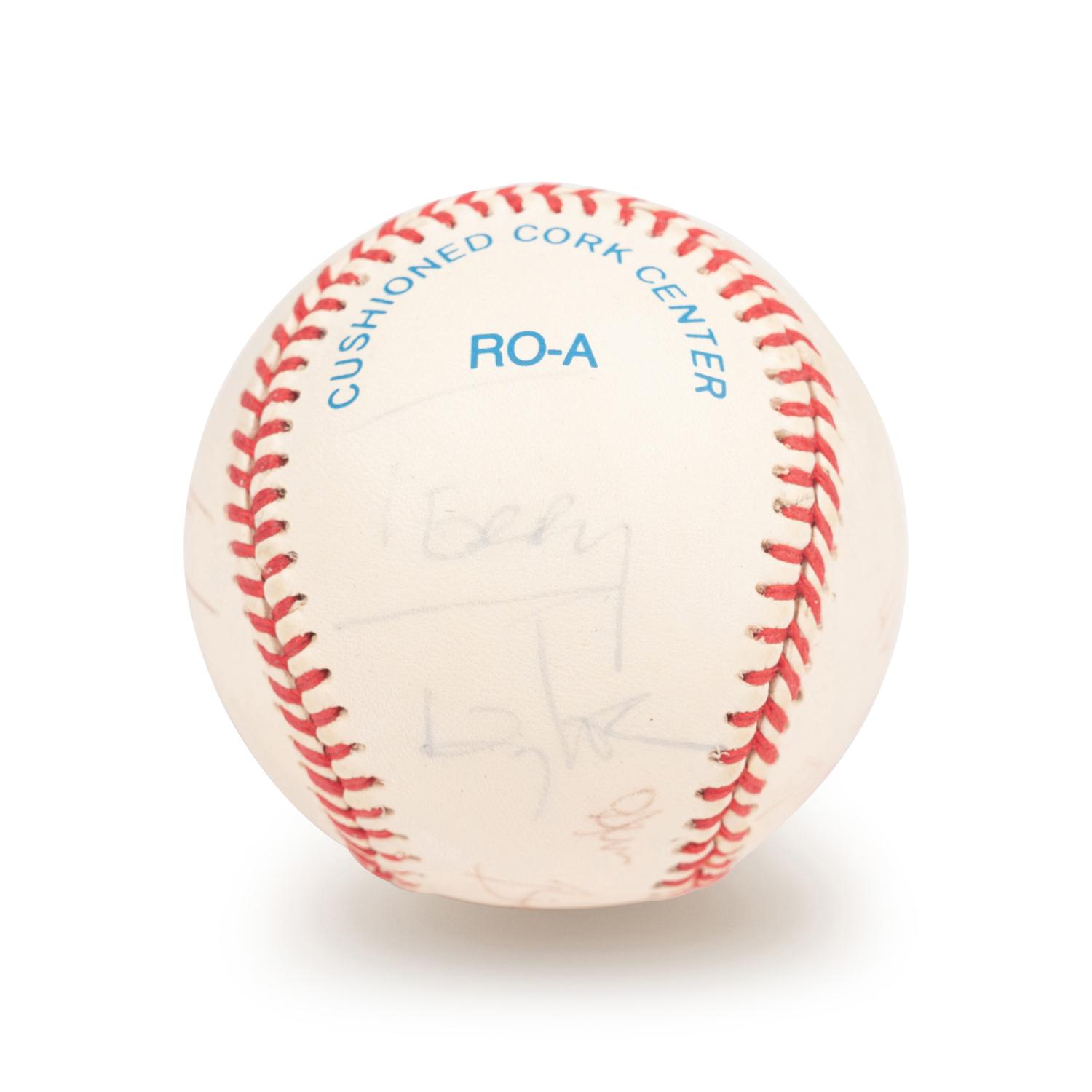A Pro Wrestling Multi Signed Autograph Baseball Including Big John Studd