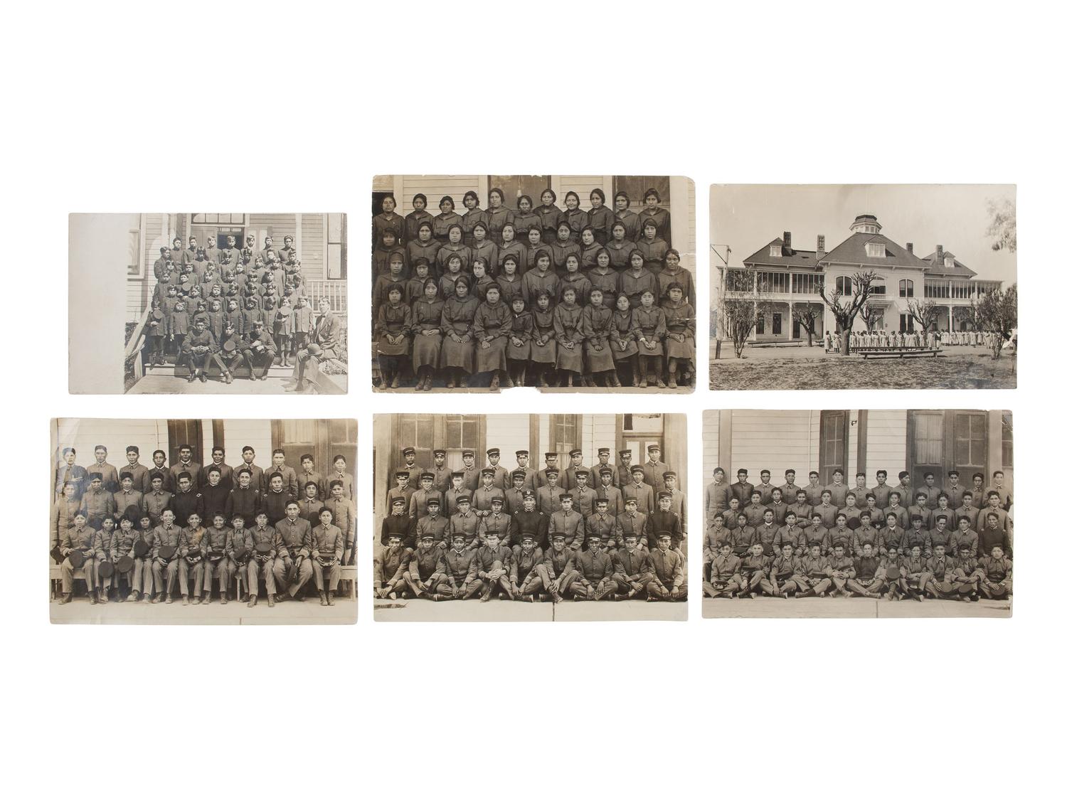 [NATIVE AMERICANS] Photographic and RPPC archive documenting the Tomah Indian Industrial School, WI.