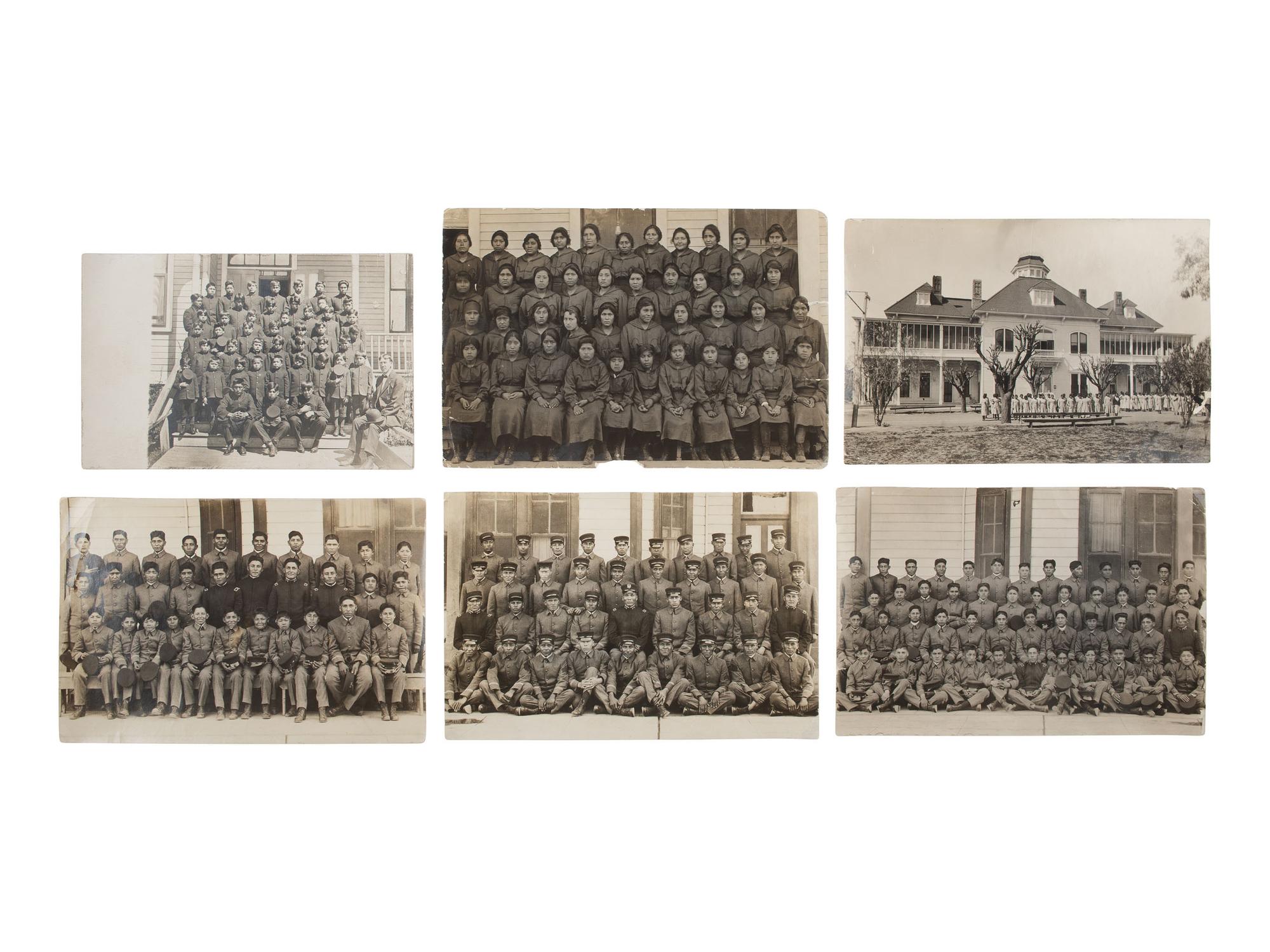 [NATIVE AMERICANS] Photographic and RPPC archive documenting the Tomah Indian Industrial School, WI.