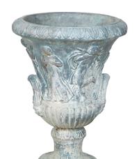 A Pair of Cast Cement Garden Urns
