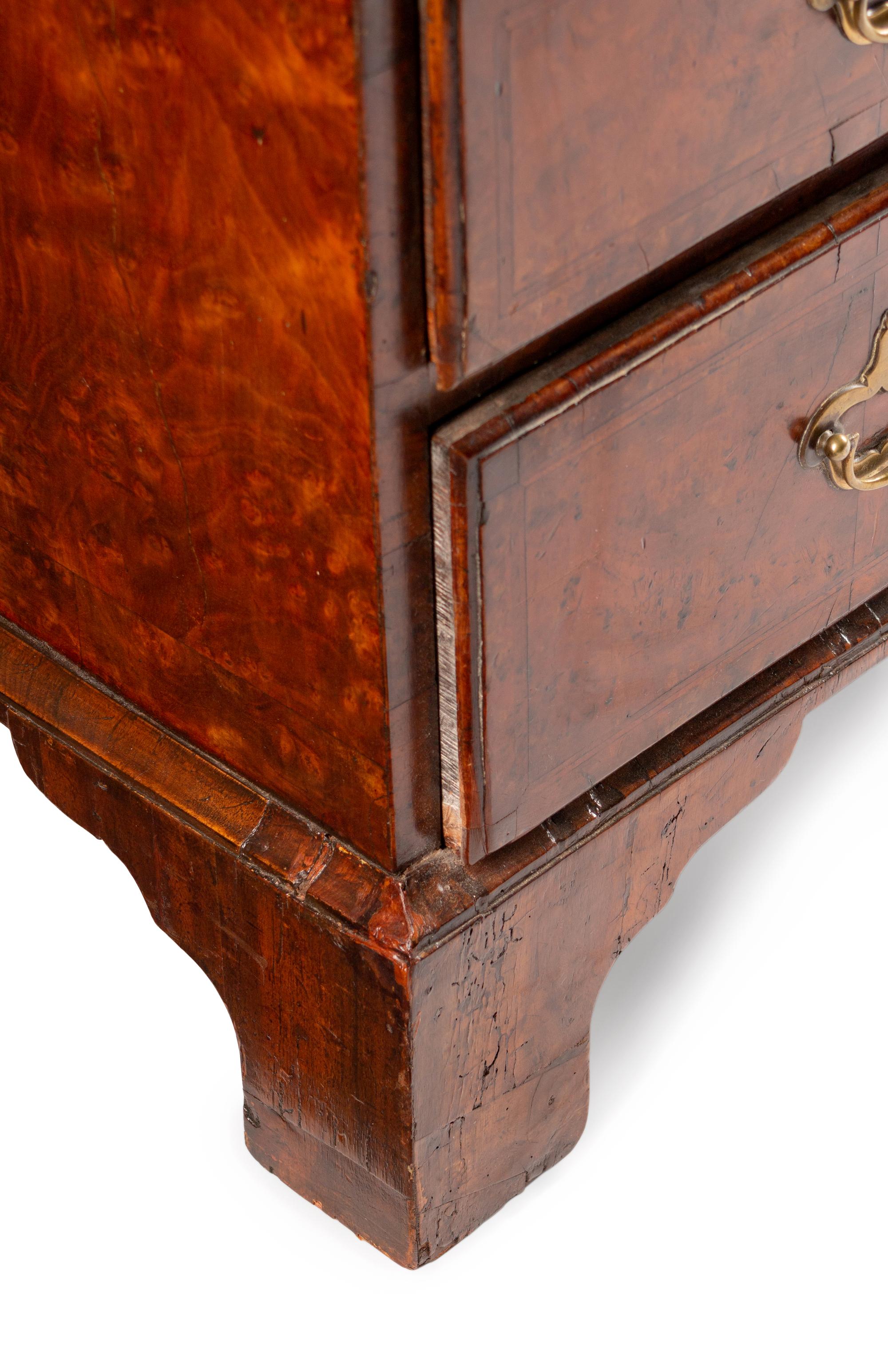 A George II Walnut Slant-Front Desk