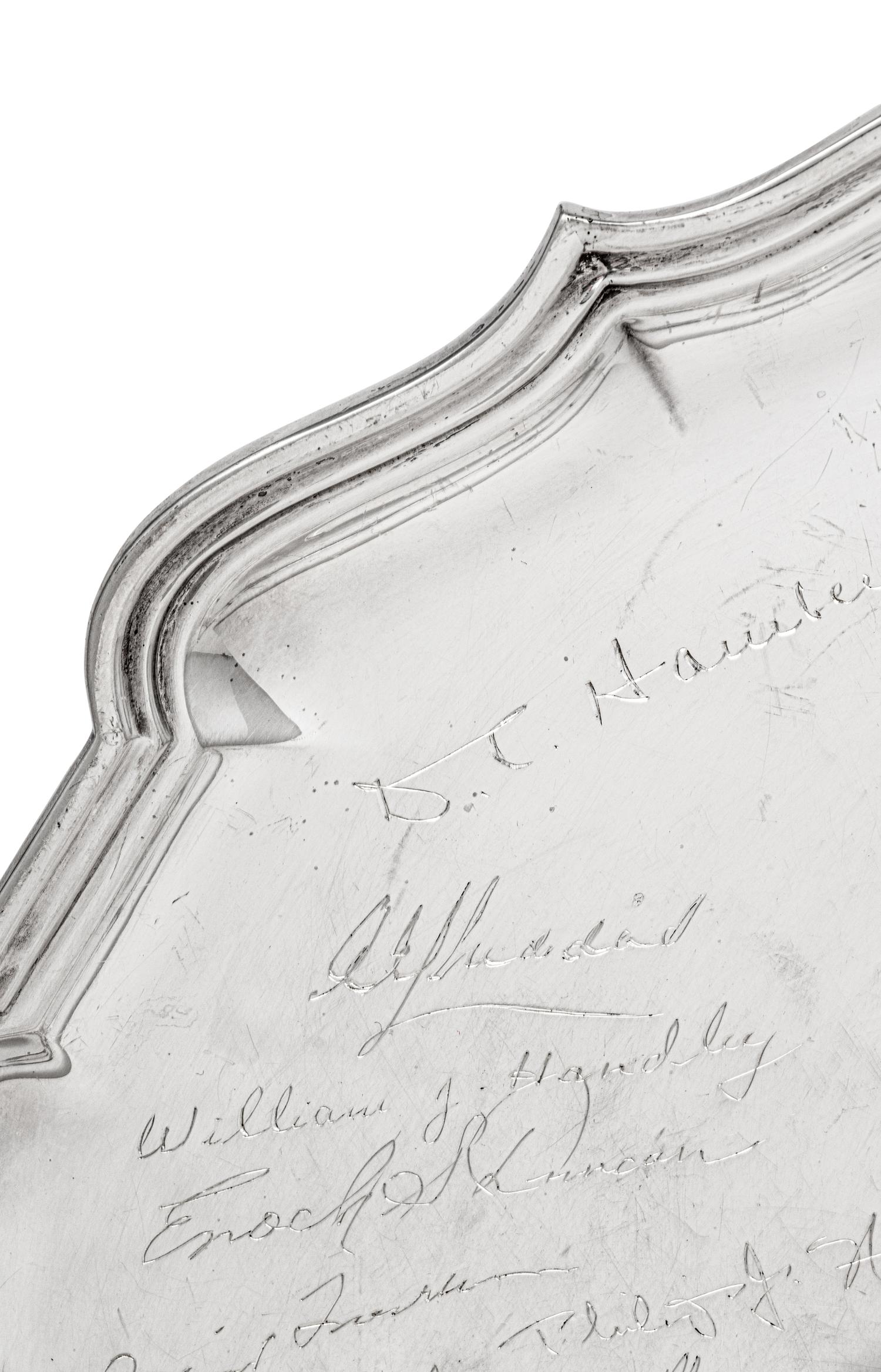 An English Silver Presentation Salver of Ambassadorial Interest