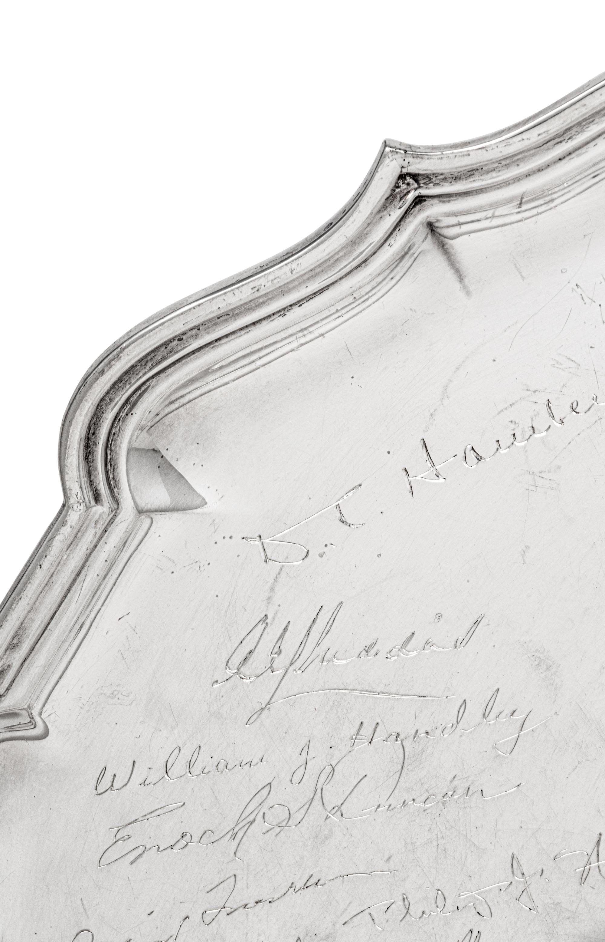 An English Silver Presentation Salver of Ambassadorial Interest