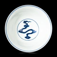 A Blue and White Porcelain Stem Bowl
