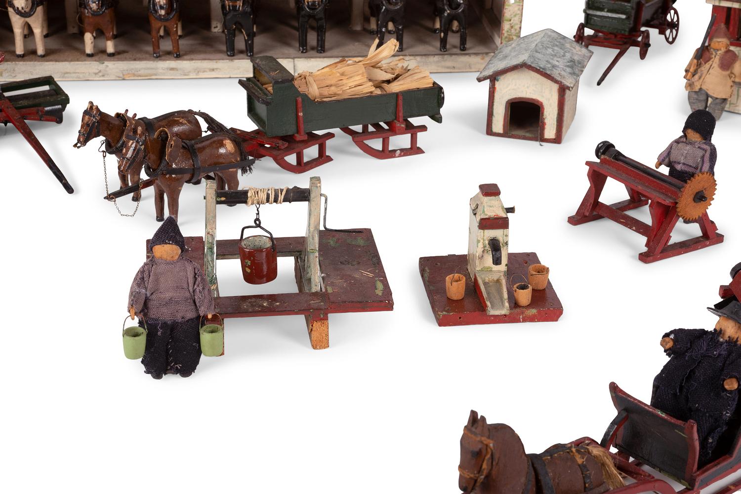 A German Farmhouse Toy Set