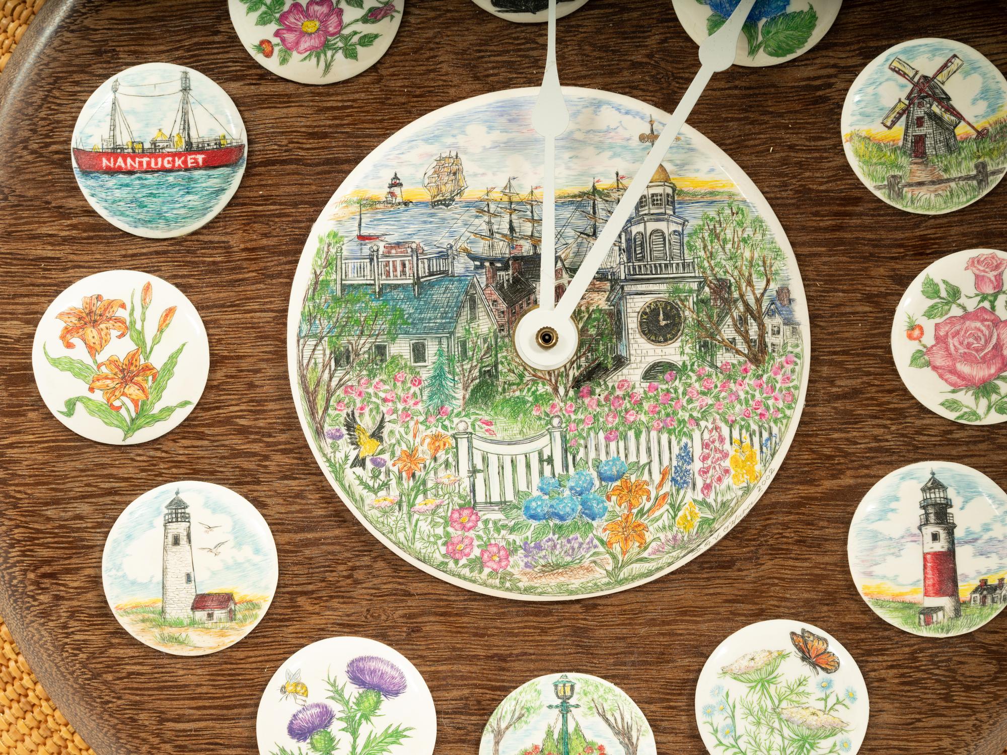 A Nantucket Basket Style Wall Clock