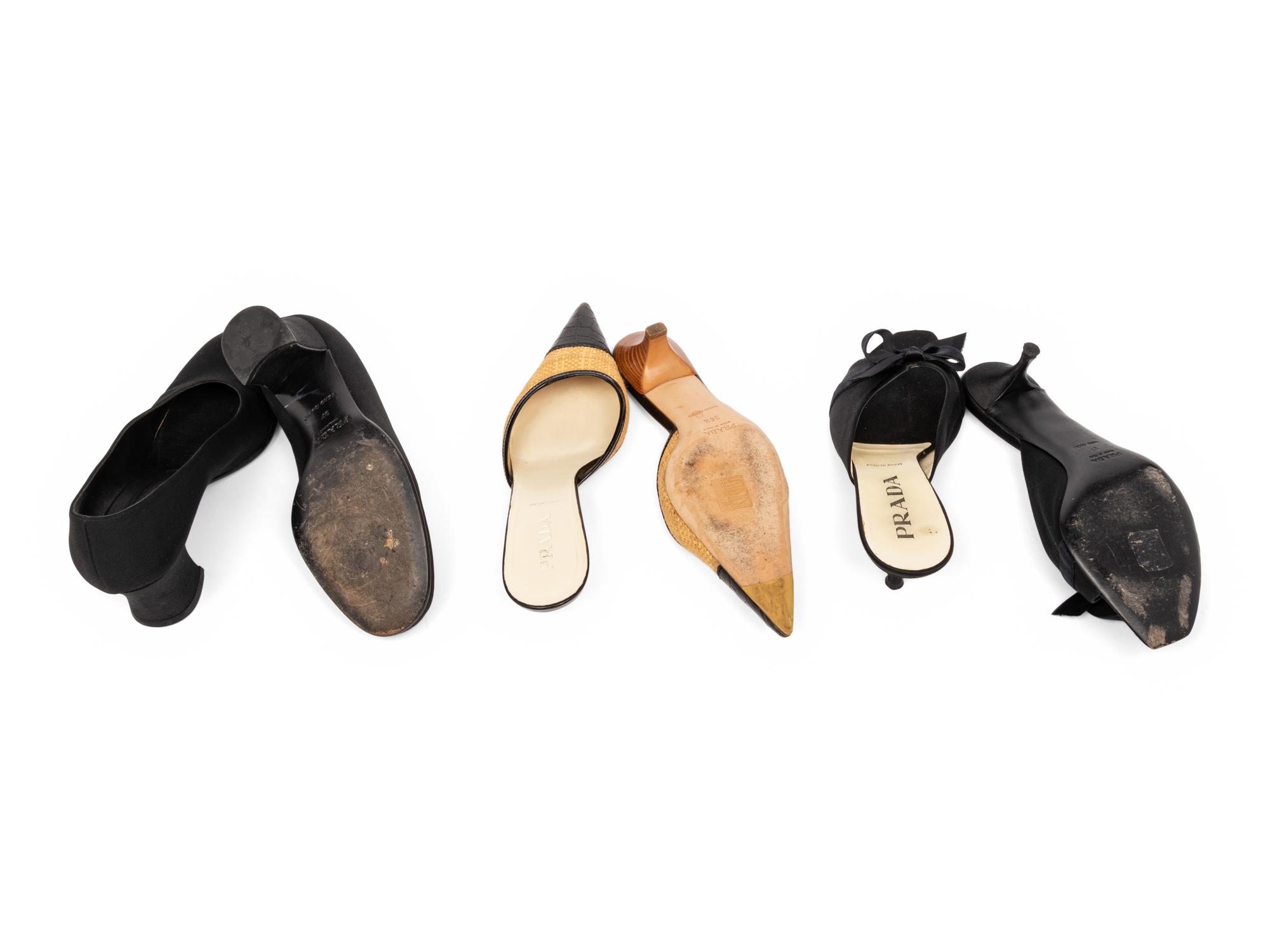Three Pairs of Prada Shoes, 1990s