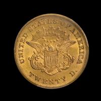 A United States 1865 Liberty Head $20 Gold Coin