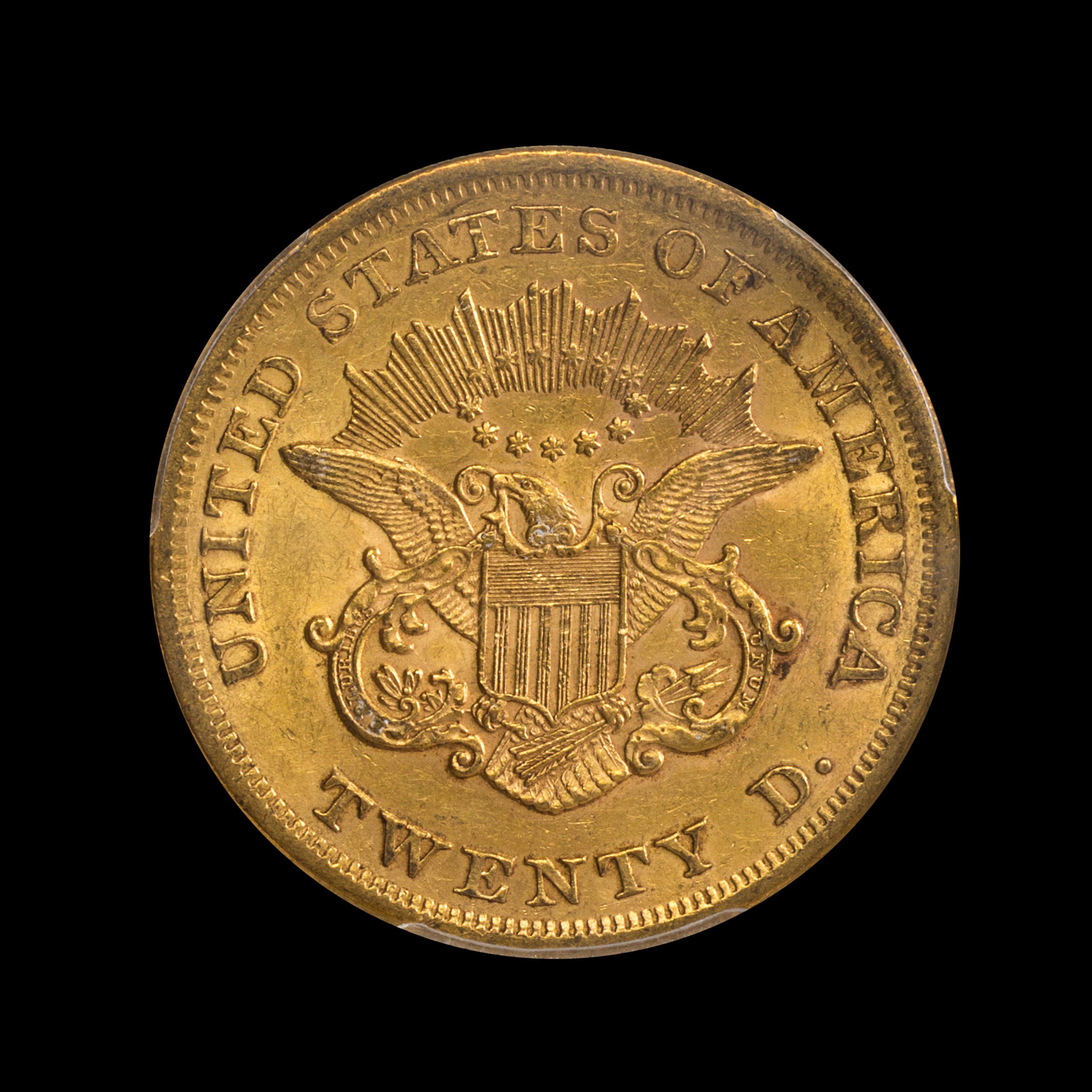 A United States 1865 Liberty Head $20 Gold Coin